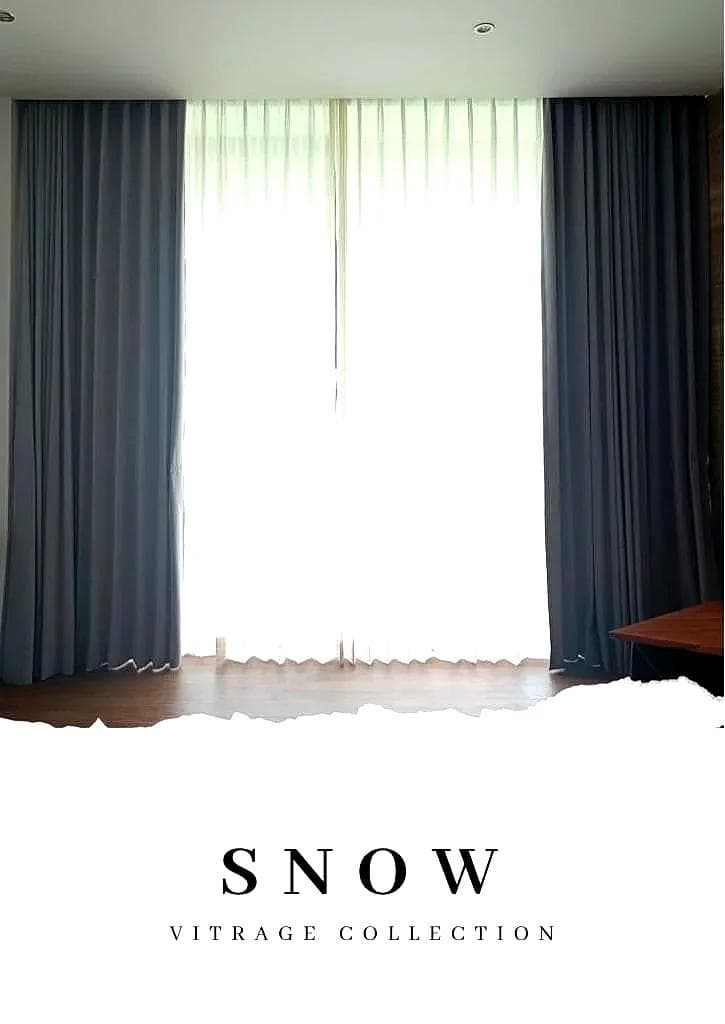 Snow Vitrage Collection fabric catalog - Sharp Point Bali